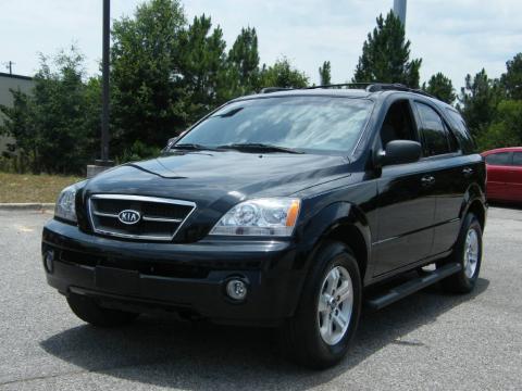 Ebony Black Kia Sorento LX.  Click to enlarge.