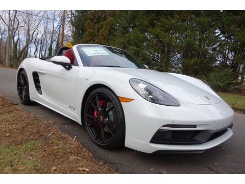 White Porsche 718 Boxster GTS.  Click to enlarge.