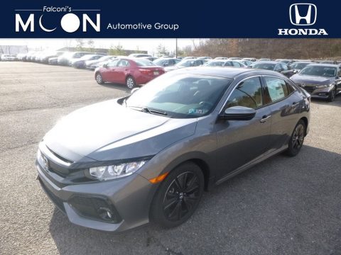 Polished Metal Metallic Honda Civic EX Hatchback.  Click to enlarge.