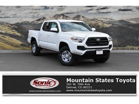 Super White Toyota Tacoma SR Double Cab 4x4. Click to enlarge. Super White Toyota Tacoma SR Double Cab 4x4. Click to enlarge.
