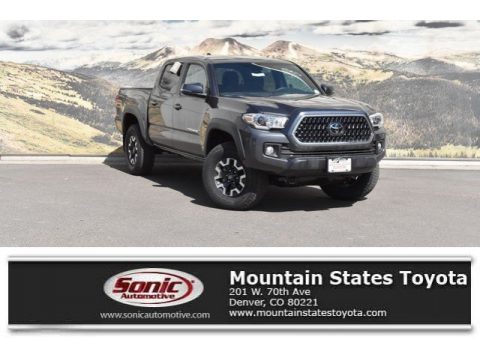 Magnetic Gray Metallic Toyota Tacoma TRD Off-Road Double Cab 4x4.  Click to enlarge.