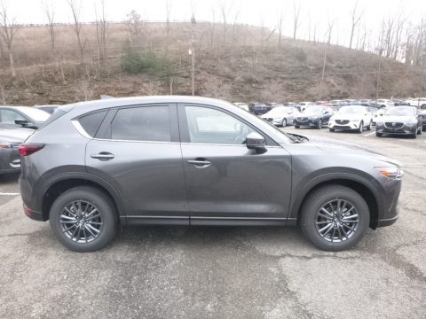 Machine Gray Metallic Mazda CX-5 Touring AWD.  Click to enlarge.