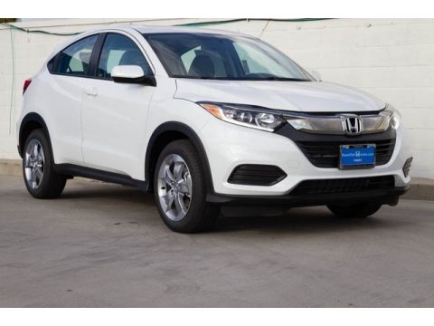 Platinum White Pearl Honda HR-V LX.  Click to enlarge.