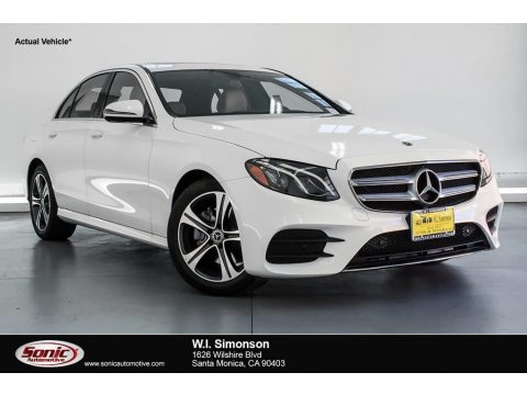 Polar White Mercedes-Benz E 300 Sedan.  Click to enlarge.