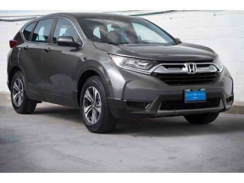 Modern Steel Metallic Honda CR-V LX.  Click to enlarge.
