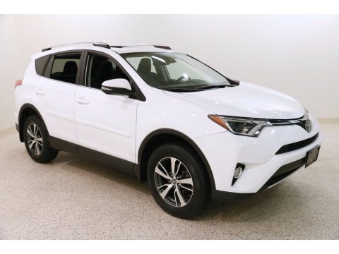 Super White Toyota RAV4 XLE AWD.  Click to enlarge.