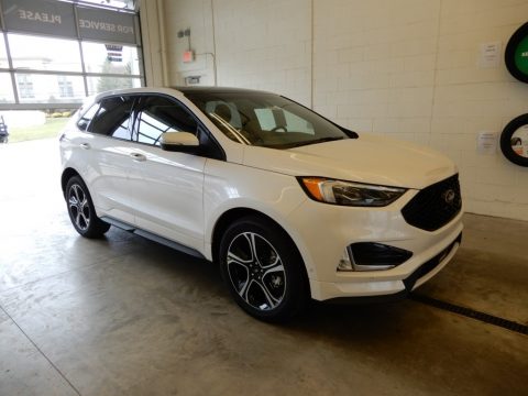 White Platinum Ford Edge ST AWD.  Click to enlarge.