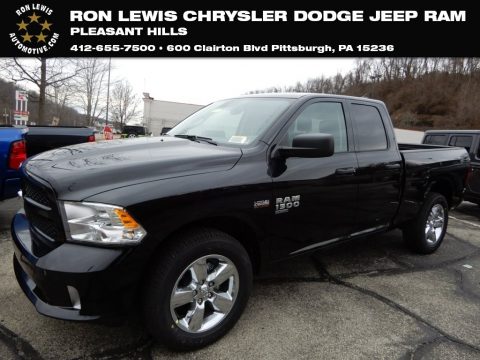 Brilliant Black Crystal Pearl Ram 1500 Classic Express Quad Cab 4x4.  Click to enlarge.