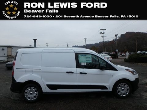 Frozen White Ford Transit Connect XL Van.  Click to enlarge.