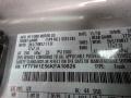 Ford Color Code UX Ingot Silver #11 Ford Color Code UX Ingot Silver #11