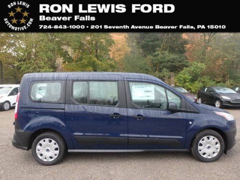 Blue Ford Transit Connect XL Passenger Wagon.  Click to enlarge.