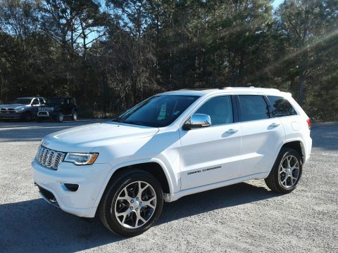 Bright White Jeep Grand Cherokee Overland 4x4.  Click to enlarge.