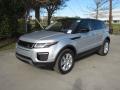 Front 3/4 View of 2019 Land Rover Range Rover Evoque SE #10