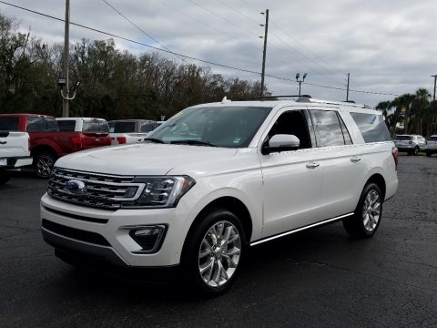 White Platinum Metallic Tri-Coat Ford Expedition Limited Max.  Click to enlarge.
