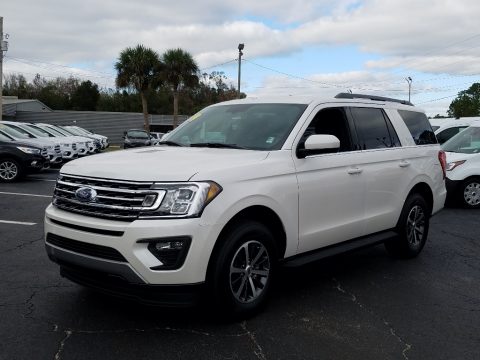 White Platinum Metallic Tri-Coat Ford Expedition XLT.  Click to enlarge.