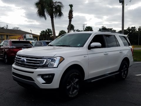 White Platinum Metallic Tri-Coat Ford Expedition XLT 4x4.  Click to enlarge.