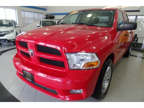 Flame Red Dodge Ram 1500 Express Crew Cab 4x4.  Click to enlarge.