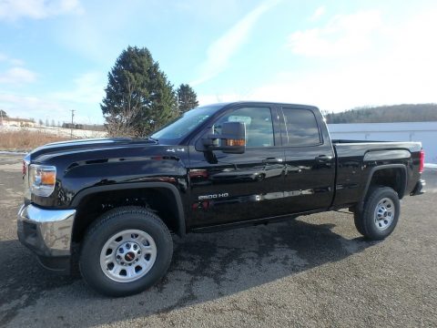 Onyx Black GMC Sierra 2500HD Double Cab 4WD.  Click to enlarge.