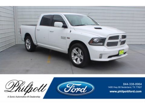 Bright White Ram 1500 Sport Crew Cab.  Click to enlarge.