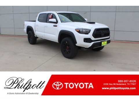 Super White Toyota Tacoma TRD Pro Double Cab 4x4.  Click to enlarge.