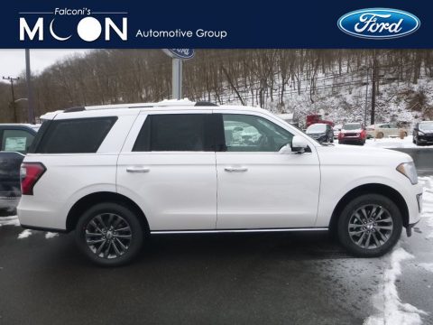 White Platinum Metallic Tri-Coat Ford Expedition Limited 4x4.  Click to enlarge.