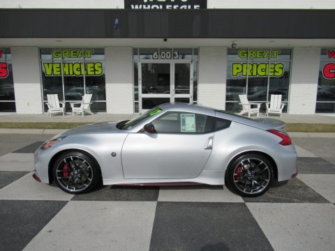 Brilliant Silver Nissan 370Z NISMO Coupe.  Click to enlarge.