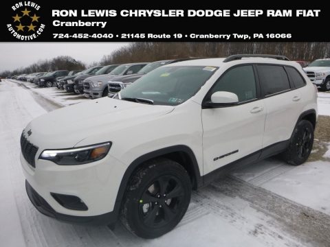 Pearl White Jeep Cherokee Latitude Plus 4x4.  Click to enlarge.