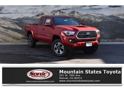 Barcelona Red Metallic Toyota Tacoma TRD Sport Access Cab 4x4.  Click to enlarge.