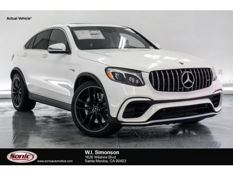 Polar White Mercedes-Benz GLC AMG 63 4Matic Coupe.  Click to enlarge.