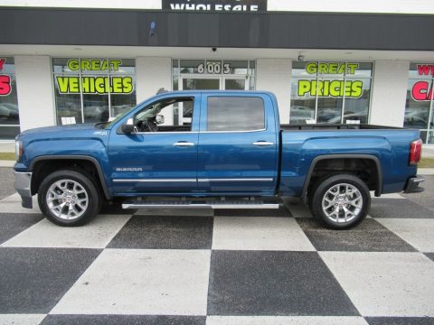 Stone Blue Metallic GMC Sierra 1500 SLT Crew Cab 4WD. Click to enlarge. Stone Blue Metallic GMC Sierra 1500 SLT Crew Cab 4WD. Click to enlarge.