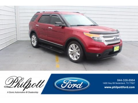 Ruby Red Metallic Ford Explorer XLT.  Click to enlarge.