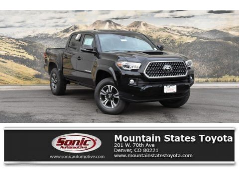 Midnight Black Metallic Toyota Tacoma TRD Sport Double Cab 4x4.  Click to enlarge.