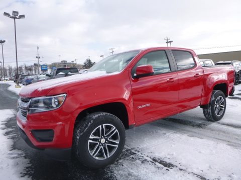 Red Hot Chevrolet Colorado WT Crew Cab 4x4.  Click to enlarge.