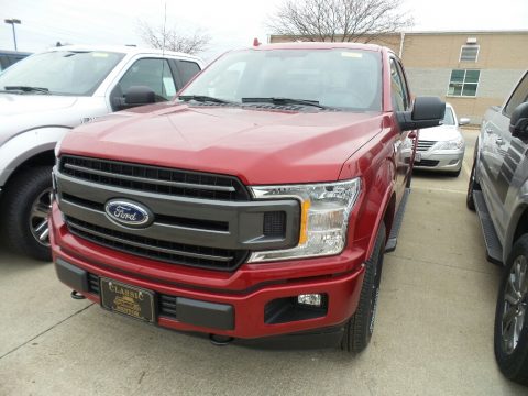 Ruby Red Ford F150 XL SuperCab 4x4.  Click to enlarge.