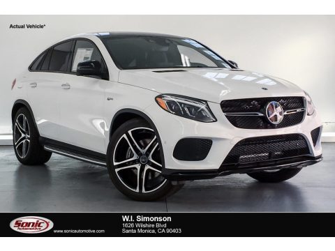 Polar White Mercedes-Benz GLE 43 AMG 4Matic Coupe.  Click to enlarge.