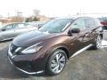 Front 3/4 View of 2019 Nissan Murano SL AWD #8