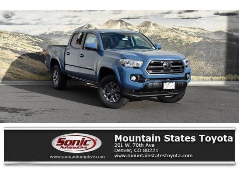 Cavalry Blue Toyota Tacoma SR5 Double Cab 4x4.  Click to enlarge.