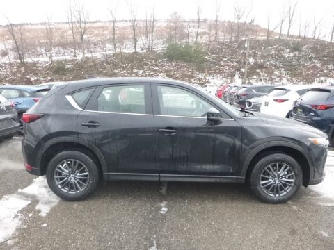 Jet Black Mica Mazda CX-5 Sport AWD.  Click to enlarge.