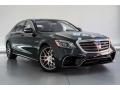 Front 3/4 View of 2019 Mercedes-Benz S AMG 63 4Matic Sedan #14