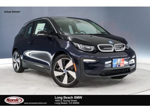 Imperial Blue Metallic BMW i3 with Range Extender.  Click to enlarge.