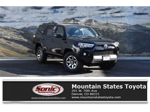 Midnight Black metallic Toyota 4Runner TRD Off-Road 4x4.  Click to enlarge.