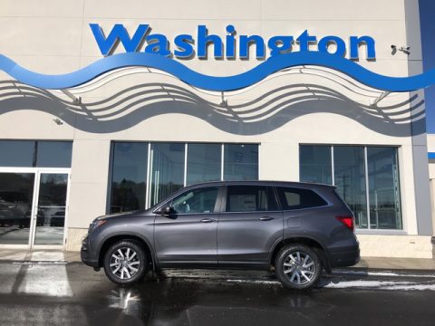 Modern Steel Metallic Honda Pilot EX-L AWD. Click to enlarge. Modern Steel Metallic Honda Pilot EX-L AWD. Click to enlarge.