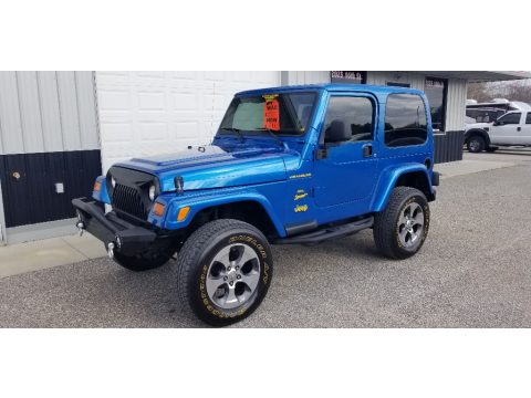 Intense Blue Pearl Jeep Wrangler Sport 4x4.  Click to enlarge.