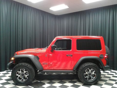 Firecracker Red Jeep Wrangler Rubicon 4x4.  Click to enlarge.