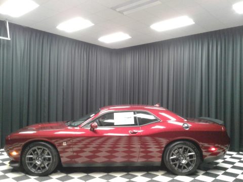 Octane Red Pearl Dodge Challenger R/T Scat Pack.  Click to enlarge.