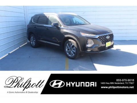 Twilight Black Hyundai Santa Fe Limited.  Click to enlarge.