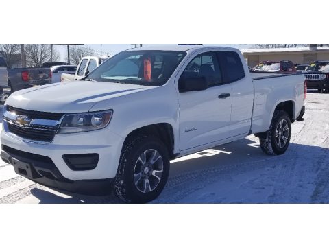 Summit White Chevrolet Colorado WT Extended Cab.  Click to enlarge.