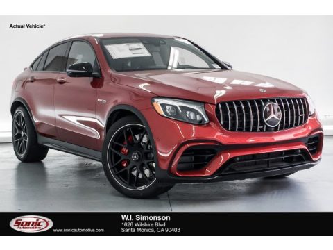 designo Cardinal Red Metallic Mercedes-Benz GLC AMG 63 S 4Matic Coupe.  Click to enlarge.