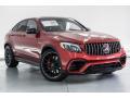 Front 3/4 View of 2019 Mercedes-Benz GLC AMG 63 S 4Matic Coupe #12