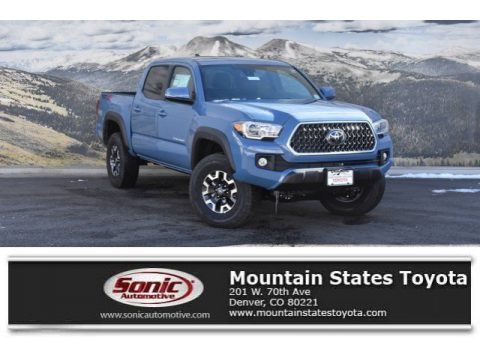 Cavalry Blue Toyota Tacoma TRD Off-Road Double Cab 4x4.  Click to enlarge.